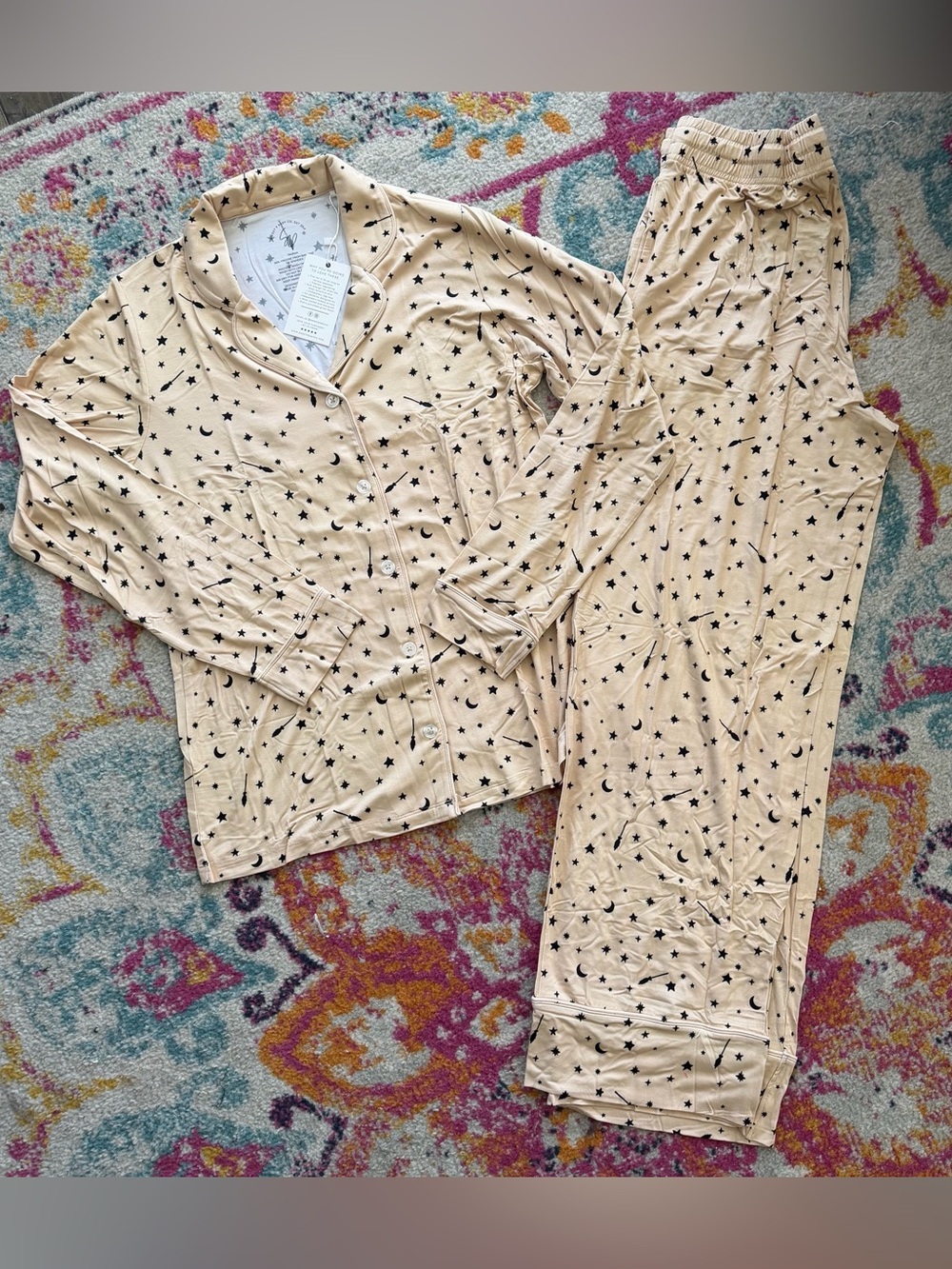 Women's bamboo Star & Moon PJ Set